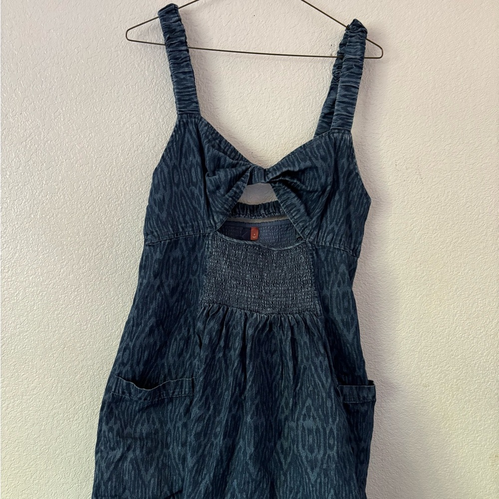 Pilcro Blue Textured Dress